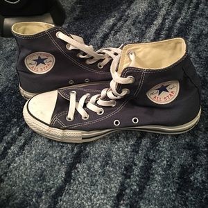 Blue & White Converse